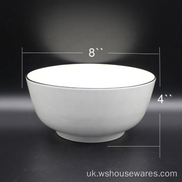 Білий порцеляновий керамічний чаша для дому за допомогою